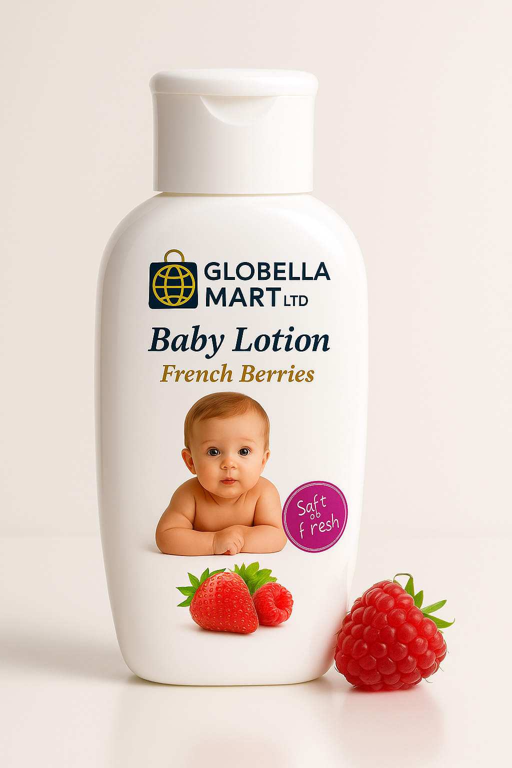 Globella Mart Baby Lotion – French Berries (Soft & Fresh) 0.50 lbs